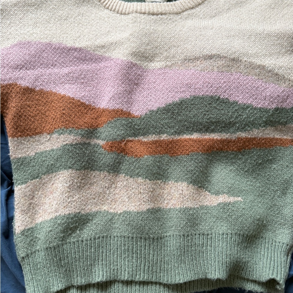 Universal Thread Multicolor Crew Neck Sweater - image 2